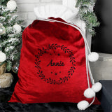 Personalised Holly Red Christmas Sack Default Title - Christmas Sacks at Gift Moments