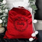 Personalised Holly Red Christmas Sack - Christmas Sacks at Gift Moments