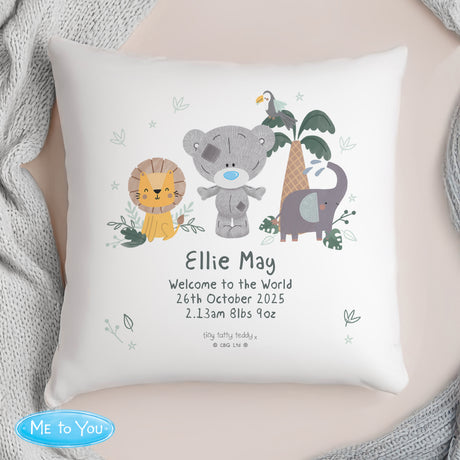 Personalised Tiny Tatty Teddy Jungle Animals Cushion: 3 - Cushions