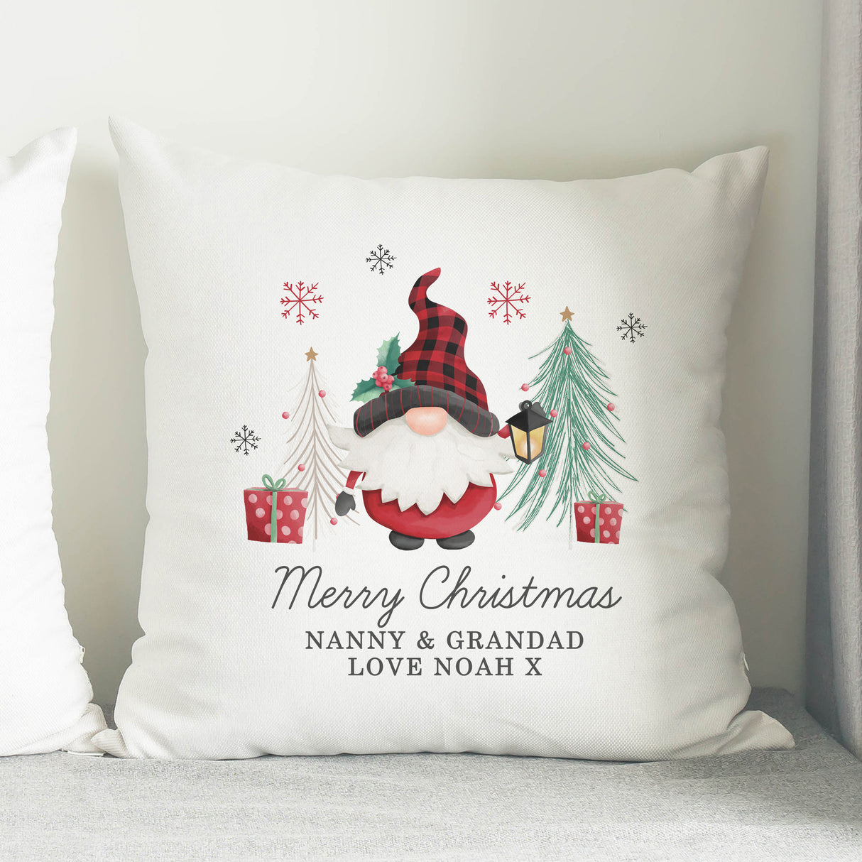 Personalised Gonk Christmas Cushion - Cushions at Gift Moments