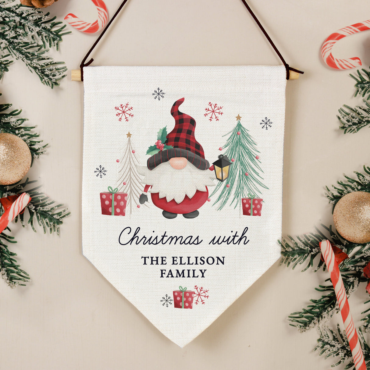 Personalised Gonk Hanging Pendant Christmas Decoration - Christmas Decorations at Gift Moments