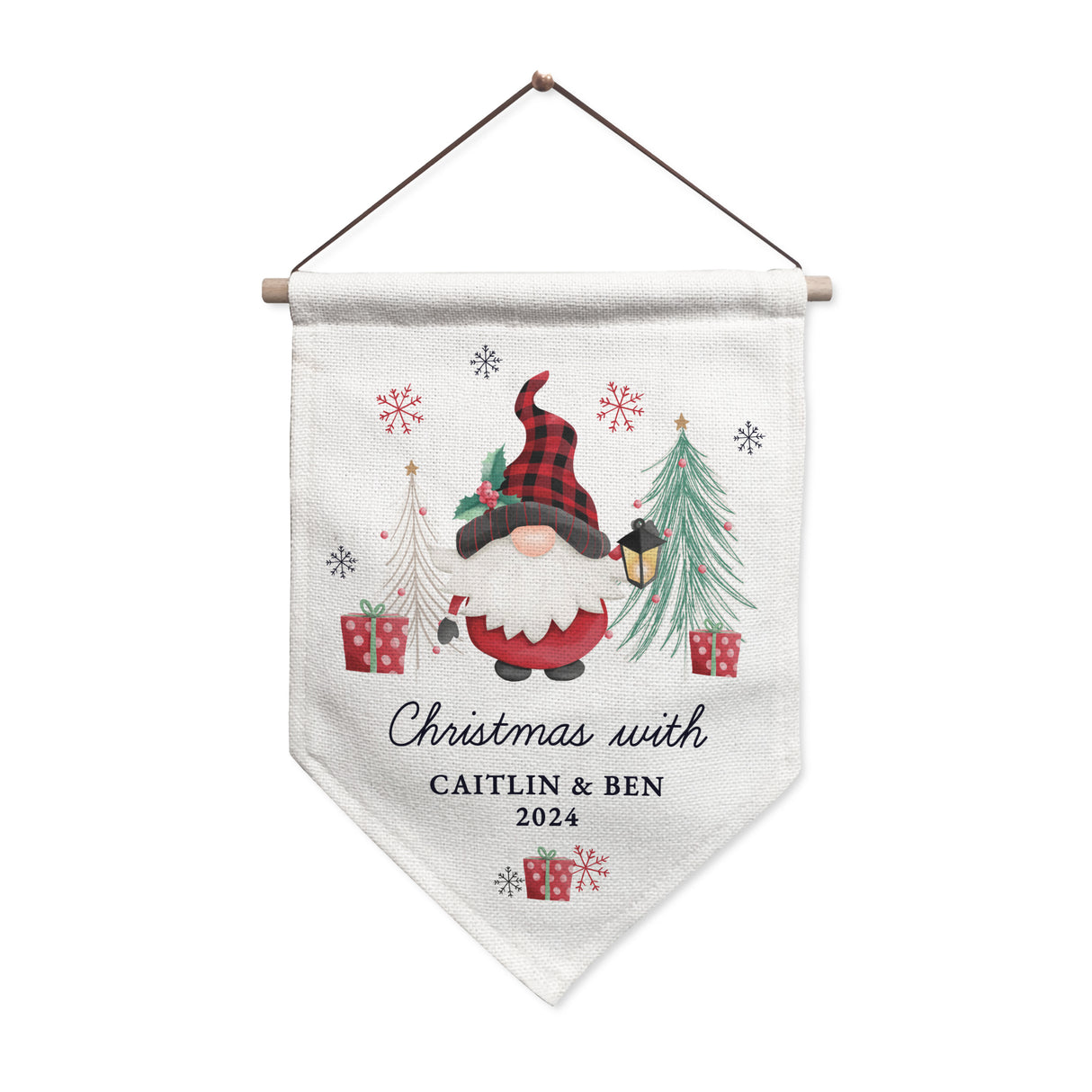 Personalised Gonk Hanging Pendant Christmas Decoration - Christmas Decorations at Gift Moments