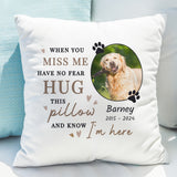 Personalised Memorial Pet Photo Cushion: 1 - Cushions By Gift Moments