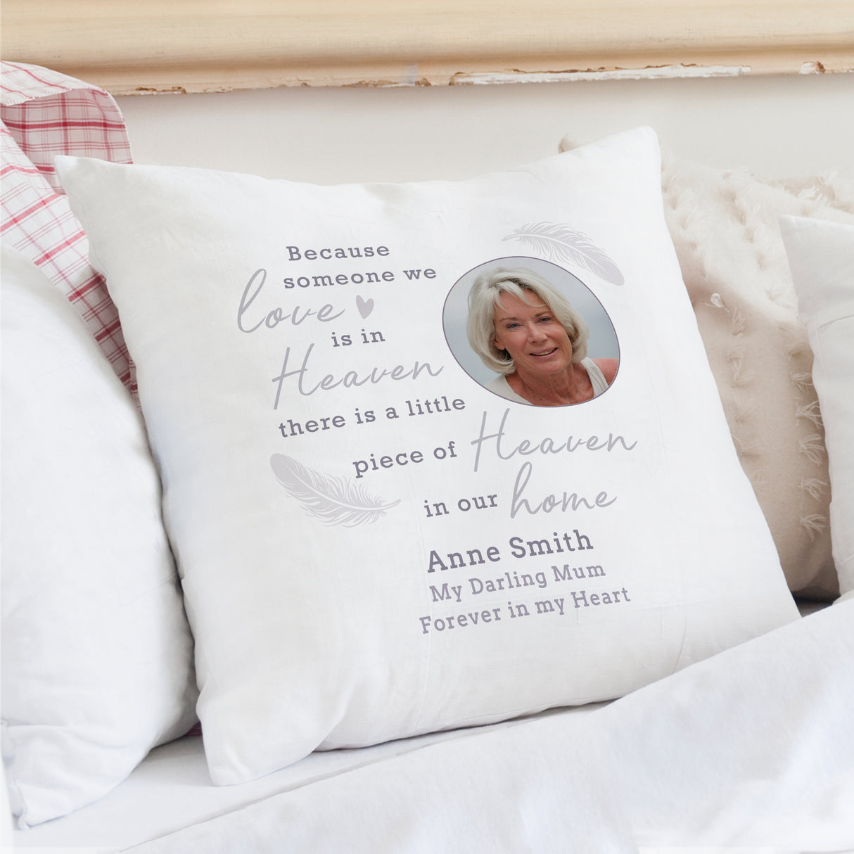 Personalised Memorial Photo Upload Cushion - Cushions at Gift Moments