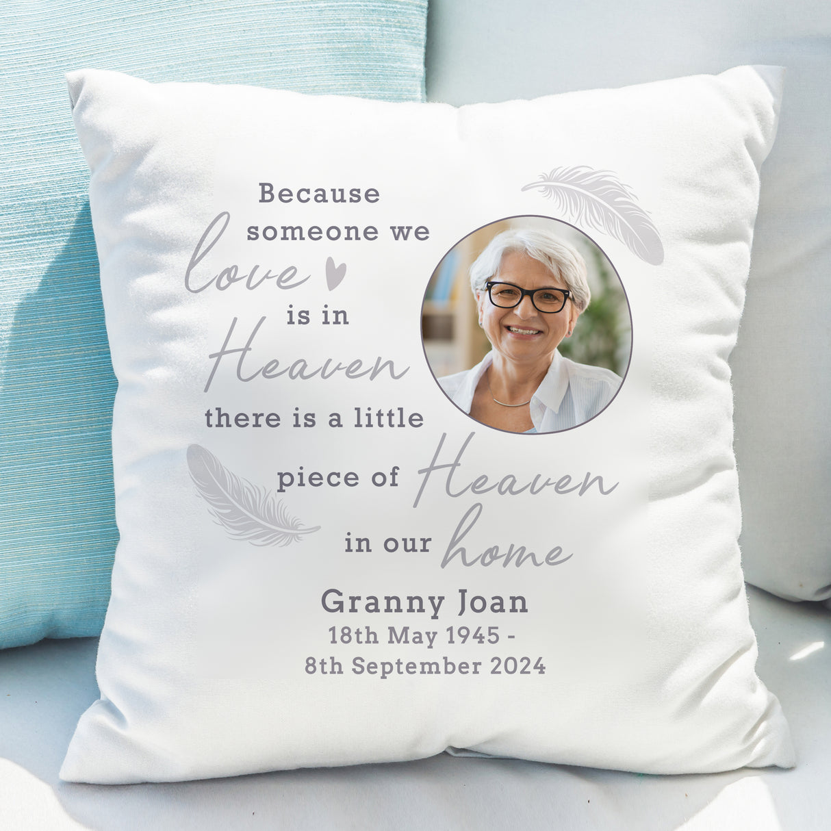 Personalised Memorial Photo Upload Cushion - Cushions at Gift Moments