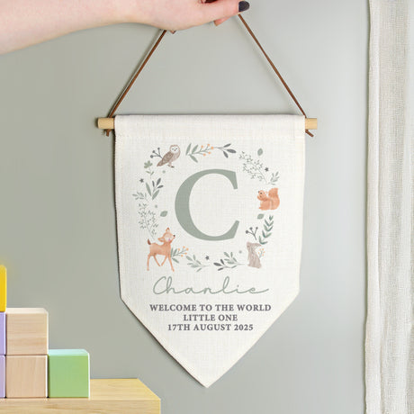 Personalised New Baby Wall Art Banner: 4 - Wall Art By Gift Moments