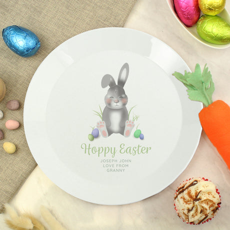 Personalised Easter Bunny Plastic Plate - Plates at Gift Moments