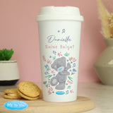 Personalised Me To You Floral Insulated Reusable Eco Travel Cup Default Title - Travel Mugs at Gift Moments