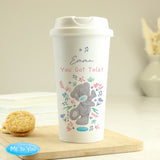 Personalised Me To You Floral Insulated Reusable Eco Travel Cup - Travel Mugs at Gift Moments