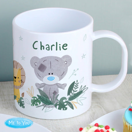 Personalised Tiny Tatty Teddy Jungle Animals Mug: 2 - Plastic Mugs