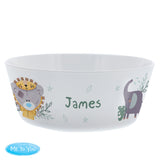 Personalised Tiny Tatty Teddy Jungle Animals Plastic Bowl: 4 - Bowls