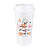 Personalised Floral Travel Mug - Travel Mugs at Gift Moments