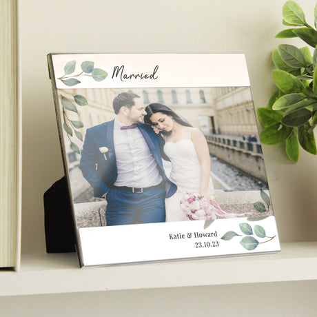 Personalised Botanical 6x4 Photo Frame: 4 - Photo Frames By Gift Moments