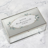 Personalised Botanical Mirrored Jewellery Box Default Title - Jewellery Boxes at Gift Moments