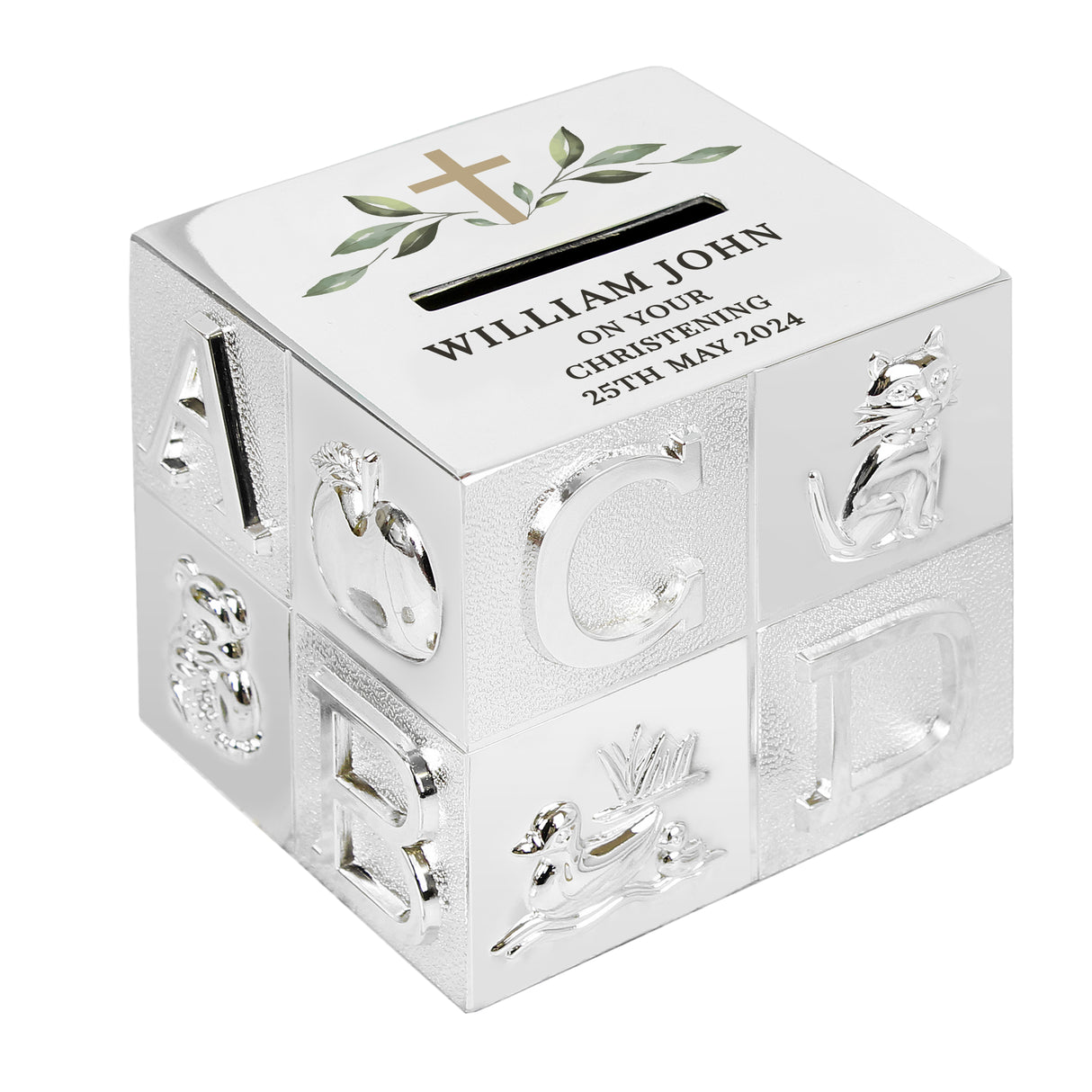 Personalised Christening ABC Money Box - Money Boxes at Gift Moments