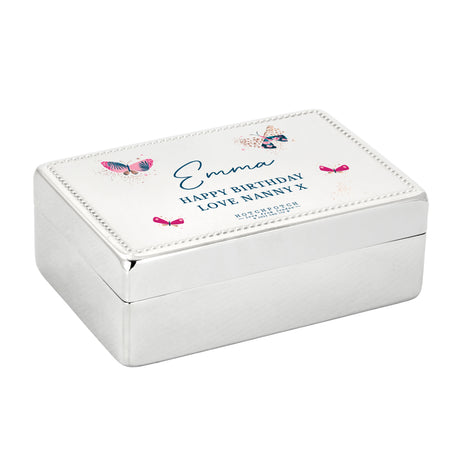 Personalised Hotchpotch Butterfly Rectangular Jewellery Box - Jewellery Boxes at Gift Moments