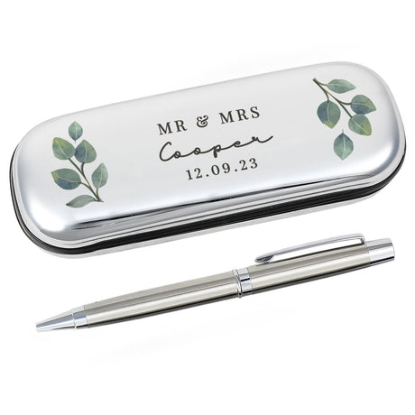 Personalised Botanical Pen and Box Set - Pens & Pencils at Gift Moments