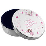 Personalised Fairy Round Trinket Box - Trinket Boxes at Gift Moments