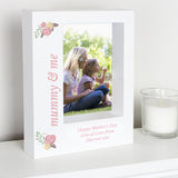 Personalised Floral 5x7 Box Photo Frame: 1 - Photo Frames By Gift Moments