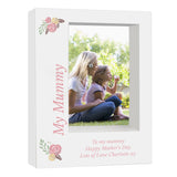 Personalised Floral 5x7 Box Photo Frame: 5 - Photo Frames By Gift Moments