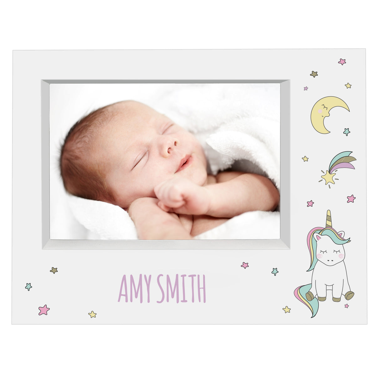 Personalised Baby Unicorn Box Photo Frame: 2 - Photo Frames By Gift Moments