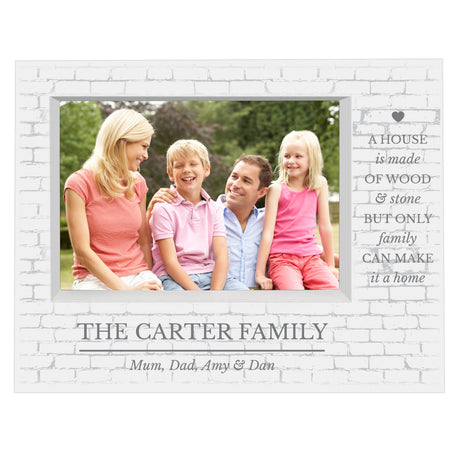 Personalised Family Landscape Box Photo Frame: 4 - Photo Frames By Gift Moments