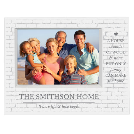 Personalised Family Landscape Box Photo Frame: 5 - Photo Frames By Gift Moments