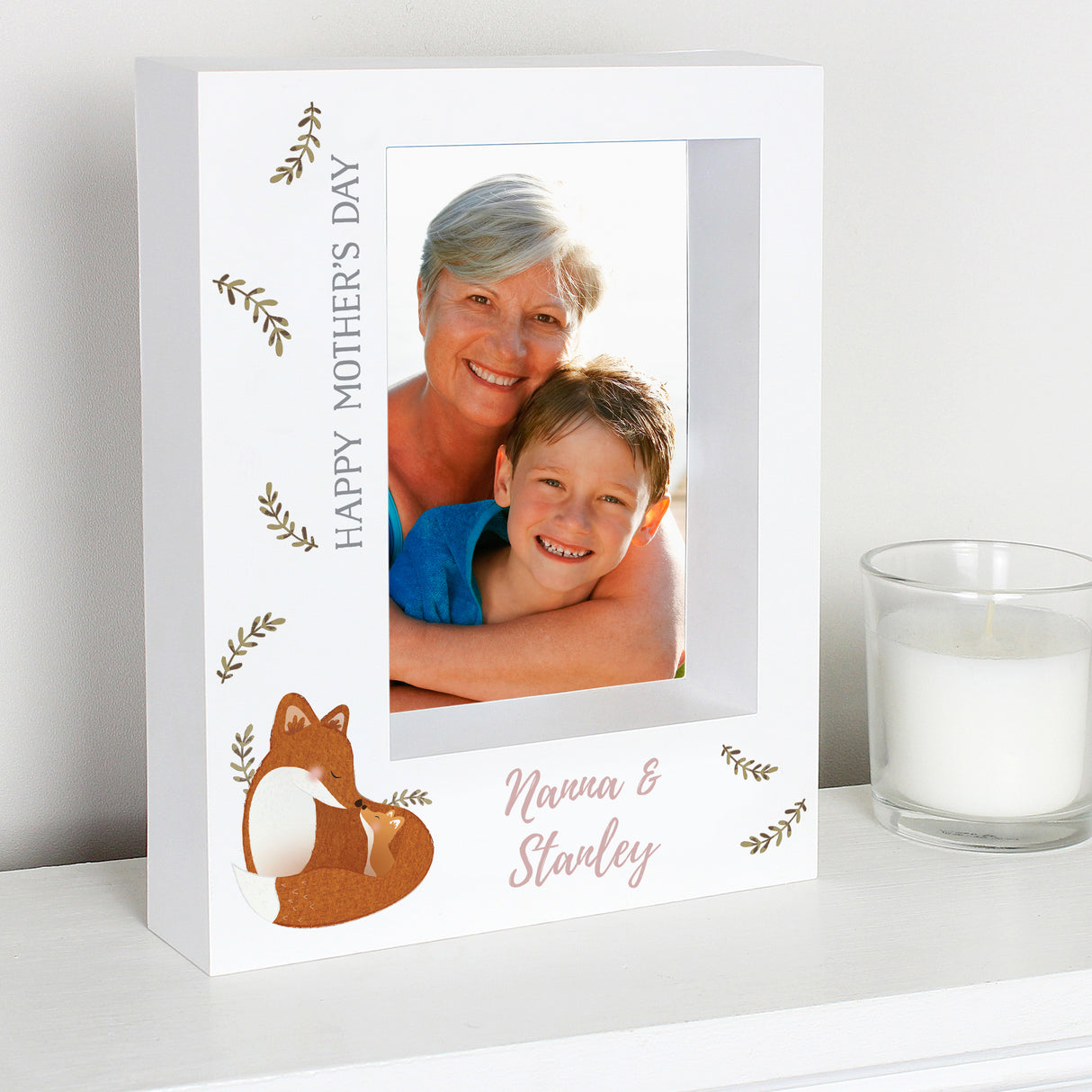 Personalised Mummy and Me Fox Photo Frame: 1 - Photo Frames By Gift Moments