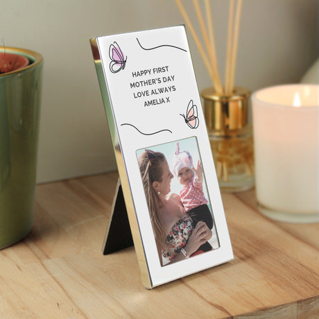 Personalised Silver Butterfly 2x3 Photo Frame: 3 - Photo Frames By Gift Moments