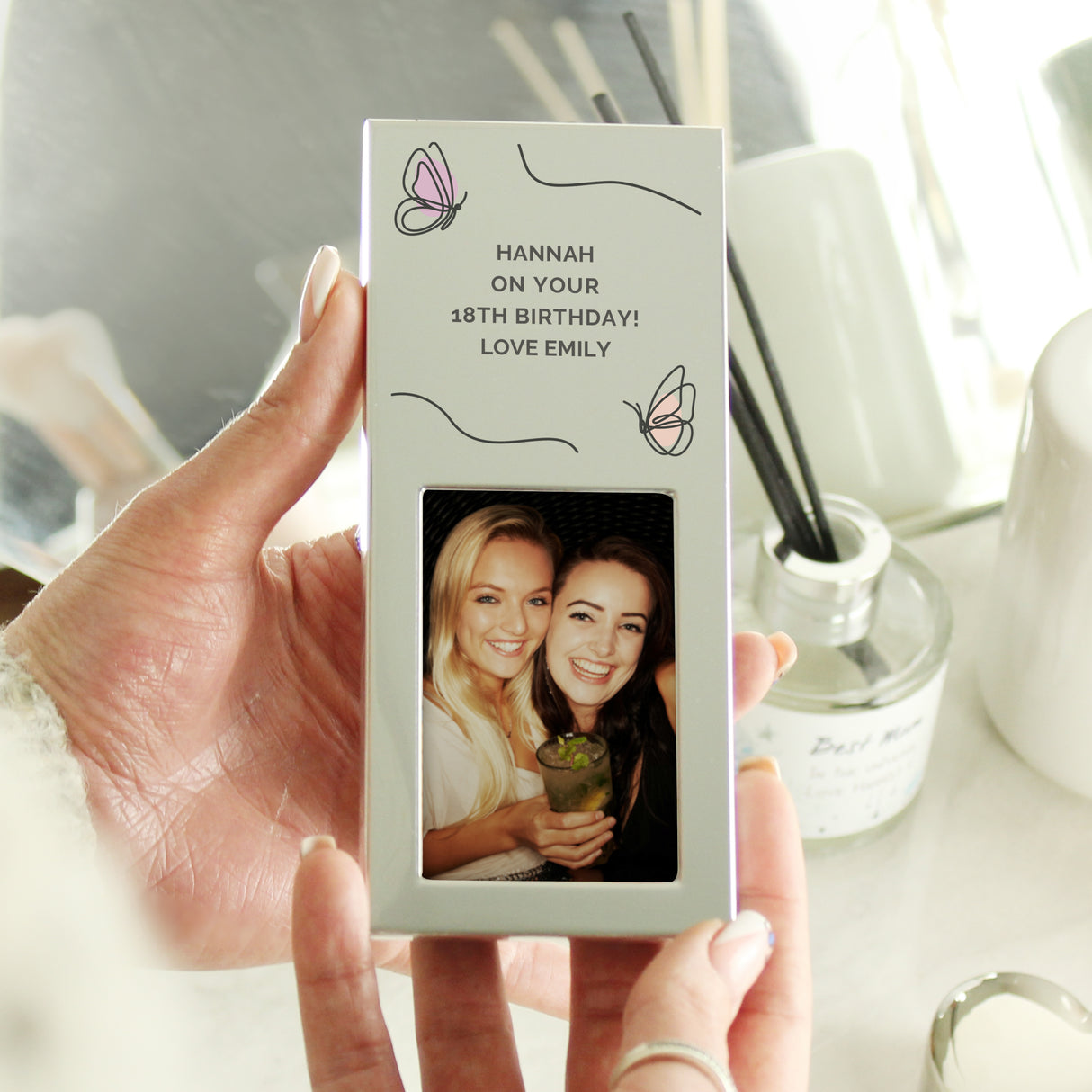 Personalised Silver Butterfly 2x3 Photo Frame: 4 - Photo Frames By Gift Moments