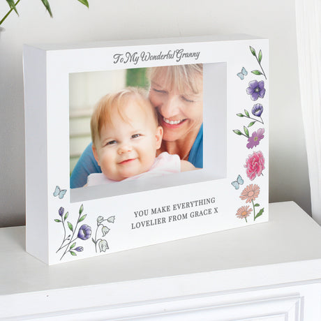 Personalised Wild Flowers Shadow Box Frame: 1 - Photo Frames By Gift Moments