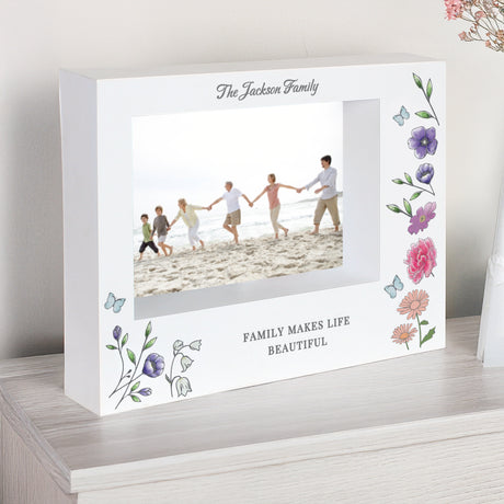 Personalised Wild Flowers Shadow Box Frame: 4 - Photo Frames By Gift Moments