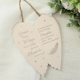 Personalised Memorial Angel Wings Hanging Ornament - Ornaments at Gift Moments