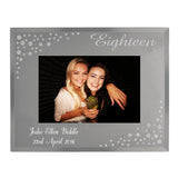 Personalised Eighteen Diamante Glass Photo Frame: 4 - Photo Frames By Gift Moments