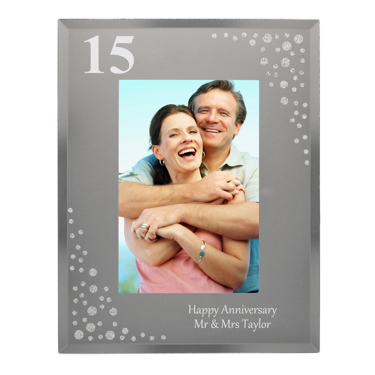 Personalised Diamante Glass Frame for Age 6: 2 - Photo Frames By Gift Moments