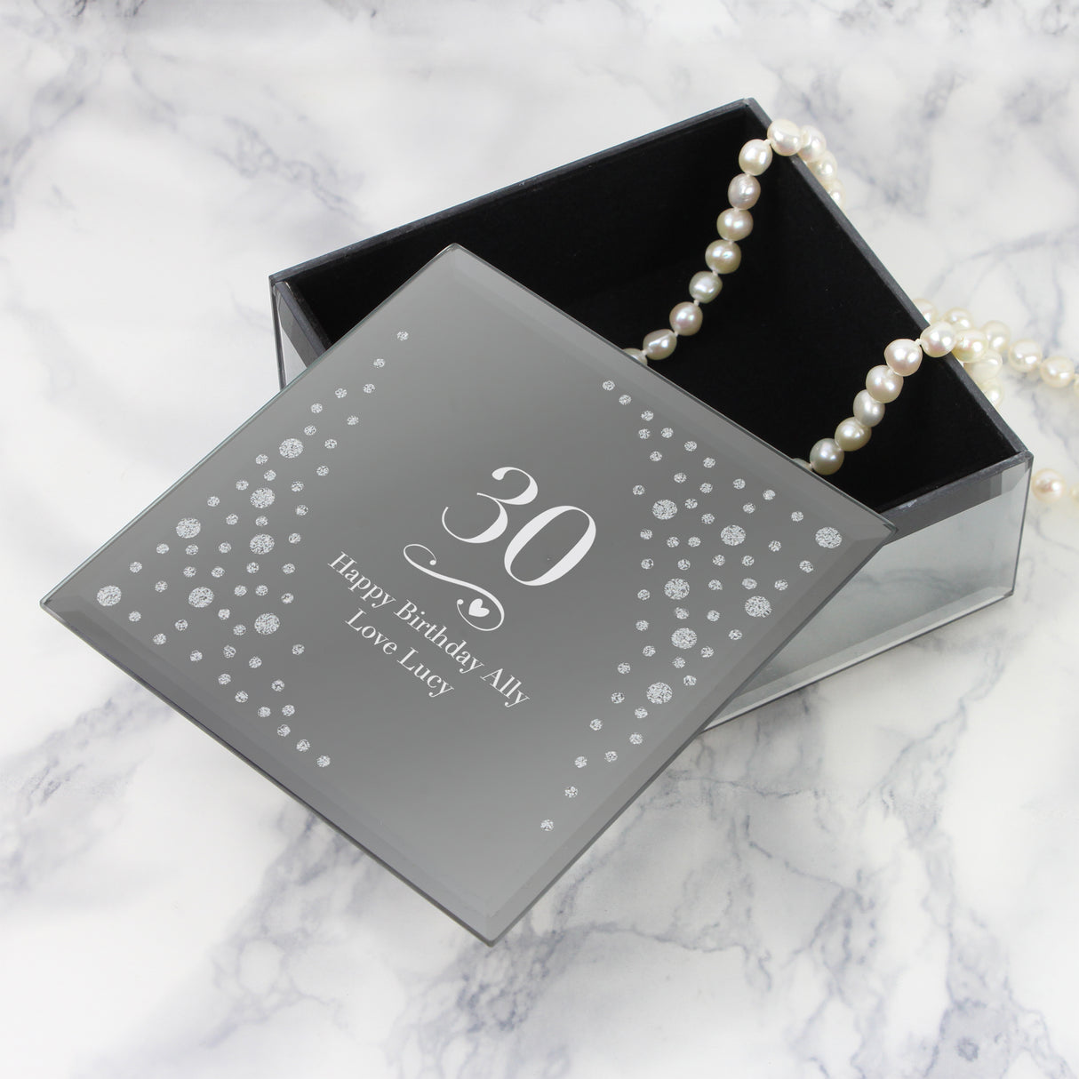 Personalised Diamante Trinket Box for Birthdays: 4 - Trinket Boxes By Gift Moments