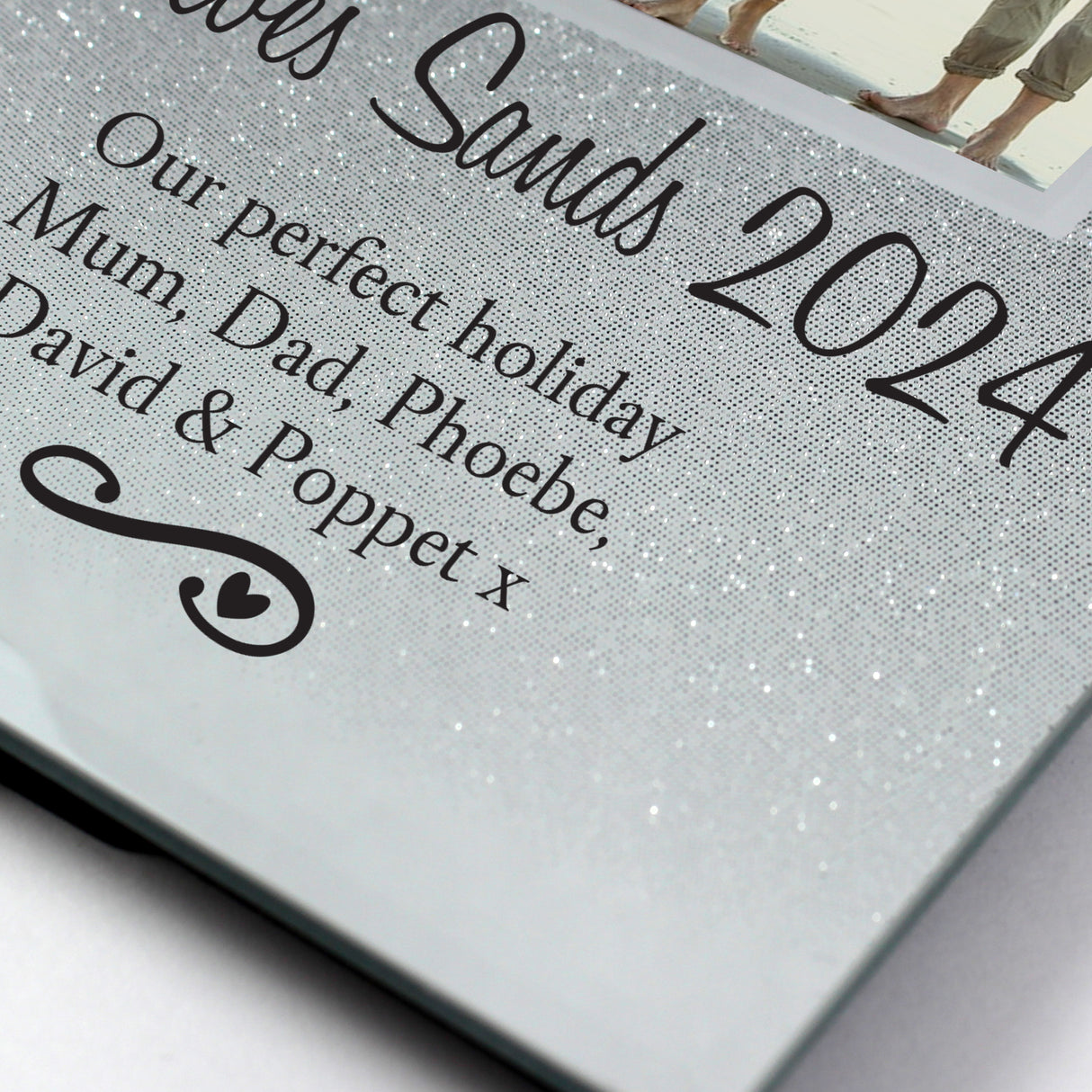 Personalised Glitter Glass Photo Frame: 5 - Photo Frames By Gift Moments