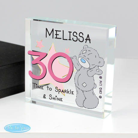 Personalised Me To You Birthday Crystal Token: 3 - Crystal Tokens