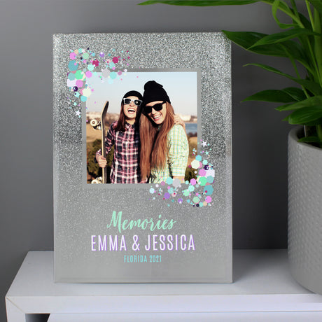 Personalised Glitter 4x4 Photo Frame: 3 - Photo Frames By Gift Moments