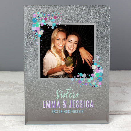 Personalised Glitter 4x4 Photo Frame: 6 - Photo Frames By Gift Moments