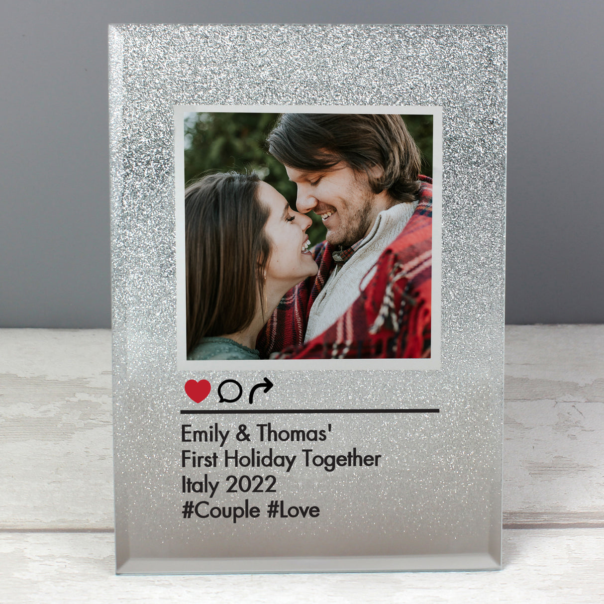 Personalised Glitter Instagram Photo Frame 4x4: 1 - Photo Frames By Gift Moments