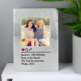 Personalised Glitter Instagram Photo Frame 4x4: 2 - Photo Frames By Gift Moments