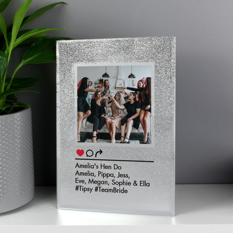 Personalised Glitter Instagram Photo Frame 4x4: 6 - Photo Frames By Gift Moments