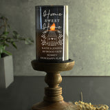 Personalised HOME Smoked Glass LED Candle - LED Lighting at Gift Moments