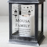 Personalised Black Lantern for Eid & Ramadan: 3 - LED Lighting By Gift Moments