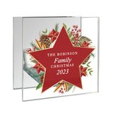 Personalised Christmas Glass Tea Light Candle Holder - Candle Holders at Gift Moments