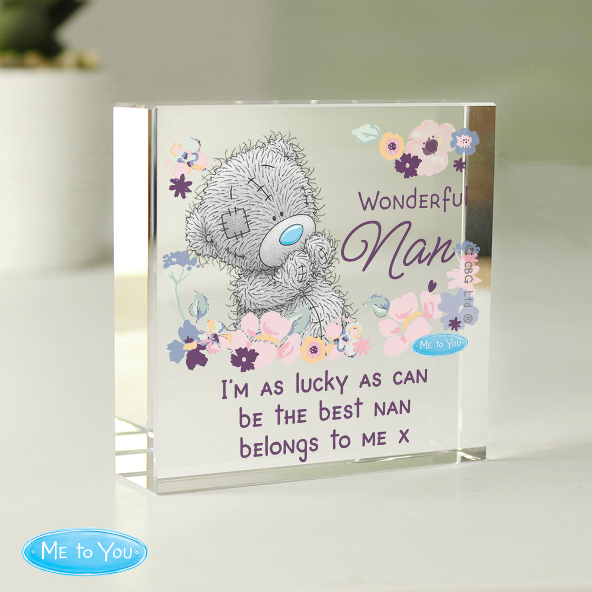 Personalised Nan Crystal Token Gift: 3 - Crystal Tokens