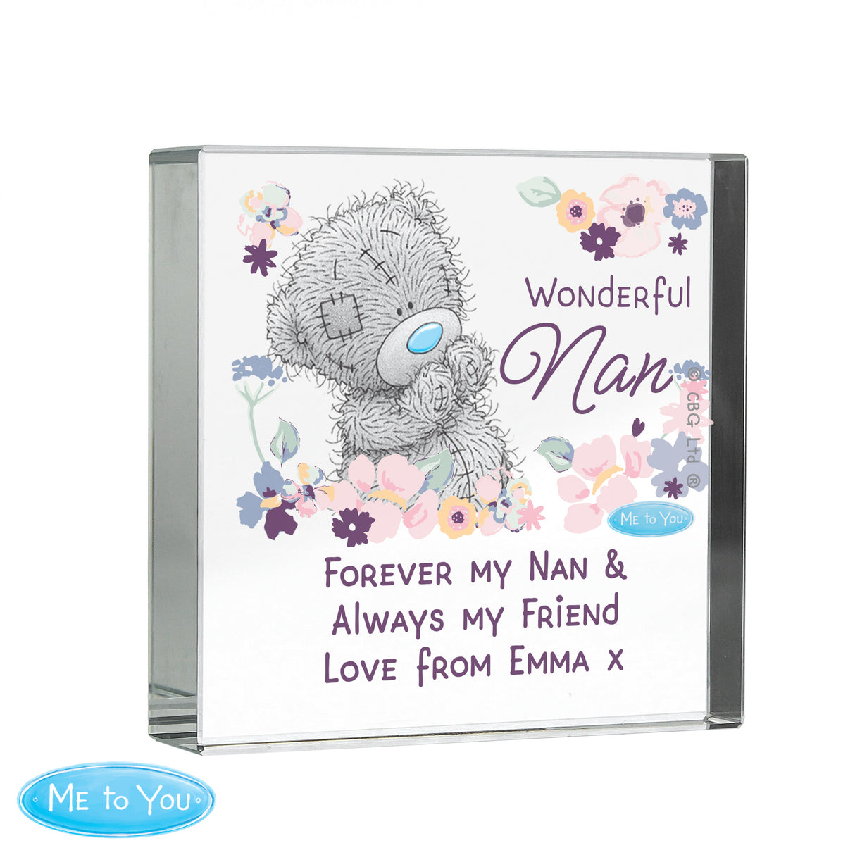 Personalised Nan Crystal Token Gift: 5 - Crystal Tokens