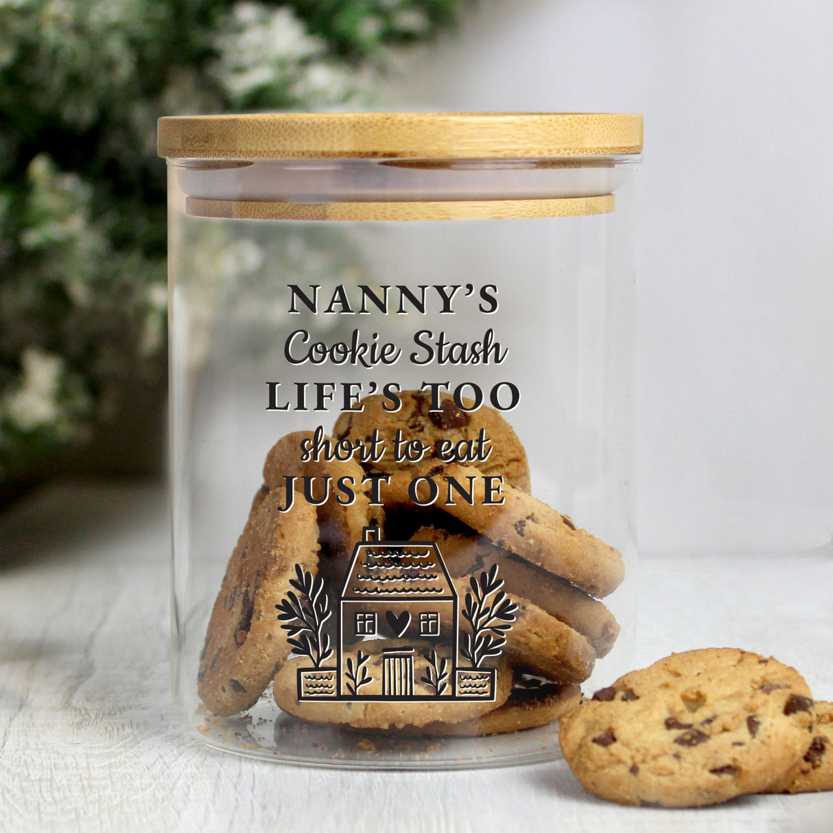 Personalised Home Glass Storage Jar - Storage at Gift Moments