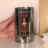 Personalised Christmas Nutcracker Smoked LED Candle - LED Lighting at Gift Moments